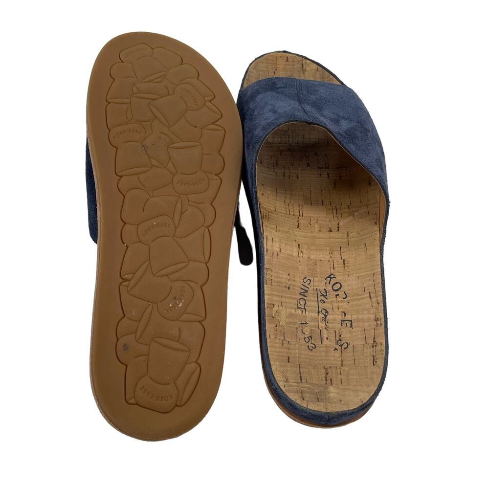 Kork-Ease Navy Suede Slide Sandal - Picture 5 of 6